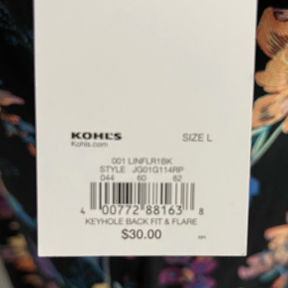 SO Fit n Flare Floral Dress - Picture 5 of 7